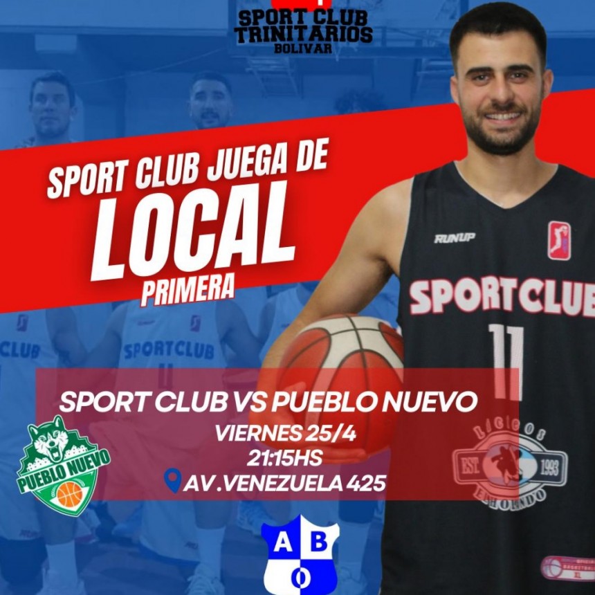 Primera Masculina: Sport Club Trinitarios recibe a Pueblo Nuevo