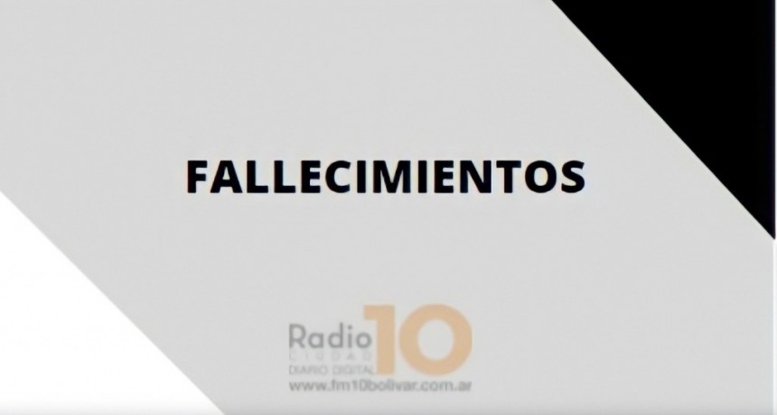 Falleció en Bolívar, Mercedes Rosa Urrutia Viuda de González