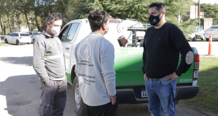 Dirección de Zoonosis: Se realizó una pulveriazión masiva en el partido de Bolívar