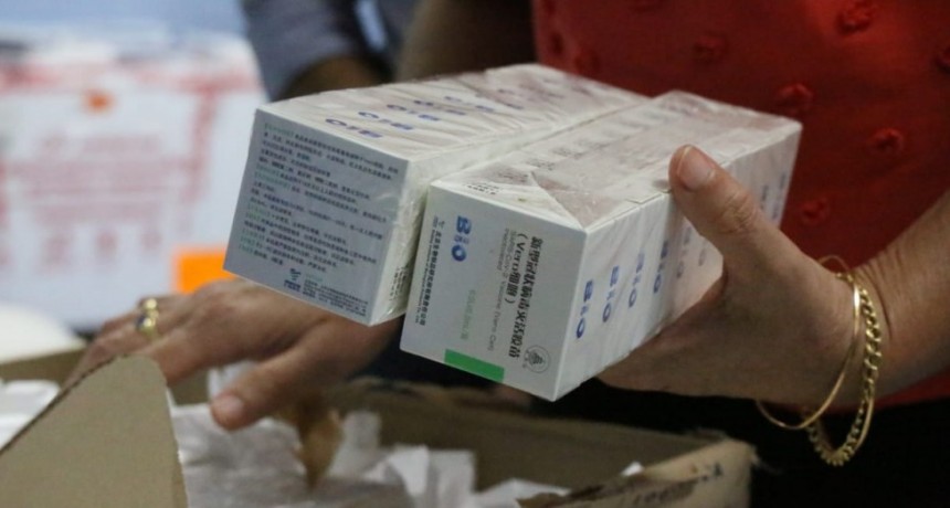 Hoy llegaron 1200 segundas dosis de Sinopharm