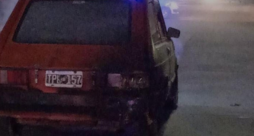 Principio de incendio en un vehículo