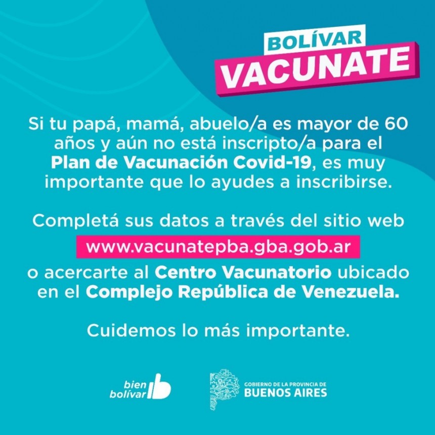 El Municipio sale a la búsqueda de los casi tres mil mayores de 60 que no están inscriptos para vacunarse