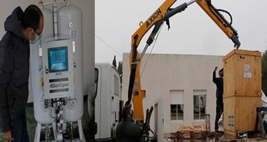 Llegaron las dos nuevas Plantas de Oxígeno al hospital Capredoni