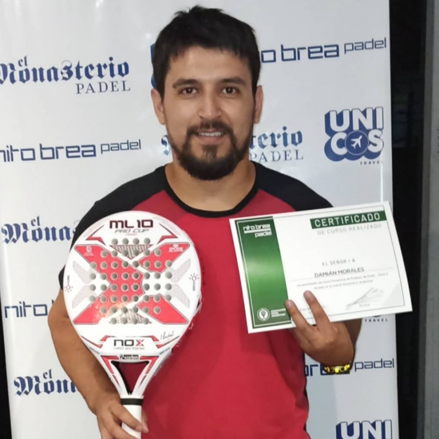 Damián Morales: “Hace dos años y medio que estoy trabajando junto a la  Asociación de Pádel de Necochea, viviendo una linda experiencia”