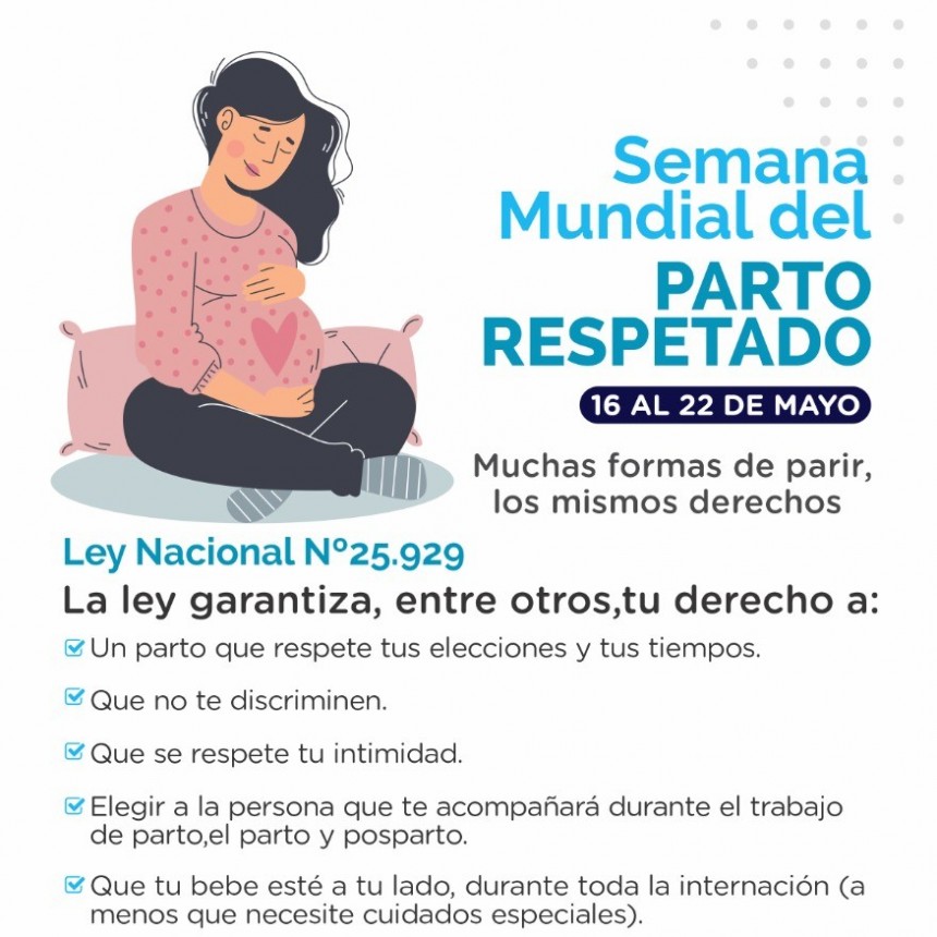 El Municipio conmemora la Semana Mundial del Parto Respetado