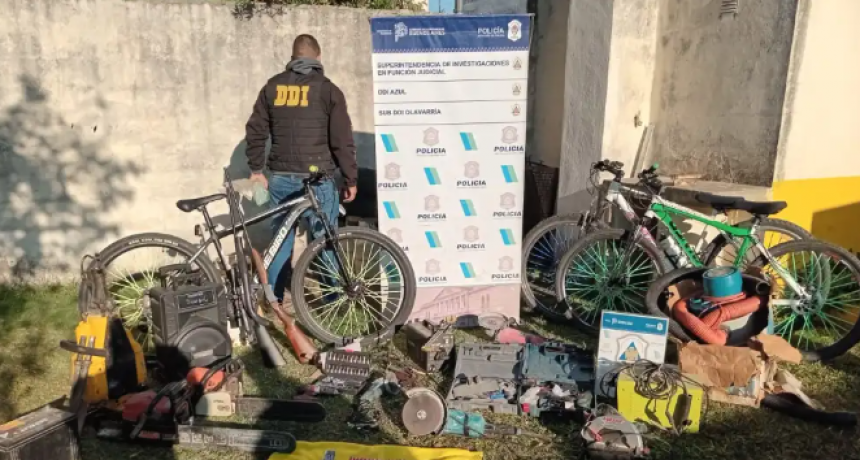 Olavarría: Encontraron una importante cantidad de herramientas y bicicletas robadas