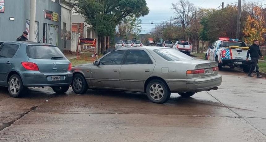 Colisión en Santos Plaza y Saavedra