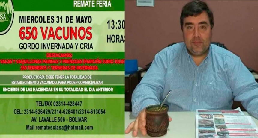 Mauricio Gourdón: “Estamos muy contentos porque volvemos a las Ferias después de tantos años y con un buena cantidad de hacienda para embretar y vender es un aliciente”