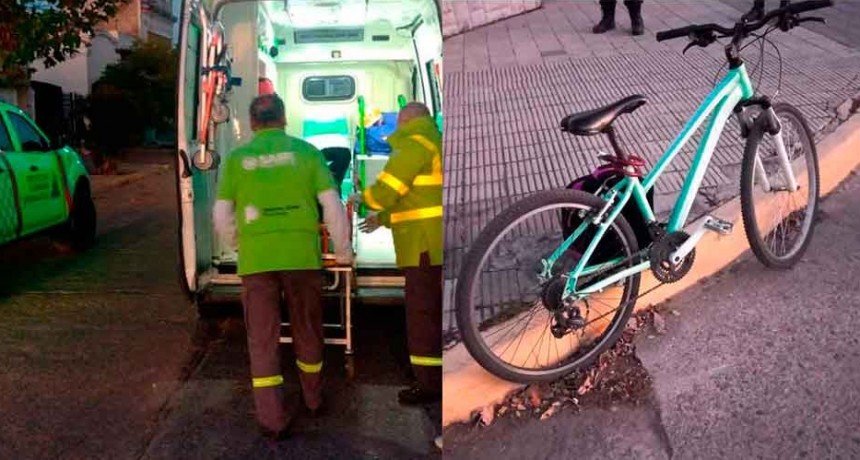 Tras el impacto con un auto, trasladaron a una menor al hospital Capredoni