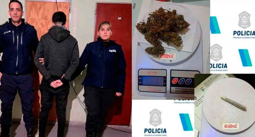 Policía Departamental: Secuestro de droga y un aprehendido con pedido de captura