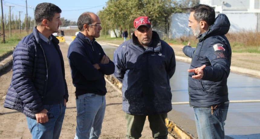 El Municipio avanza con el hormigonado en el Parque Industrial