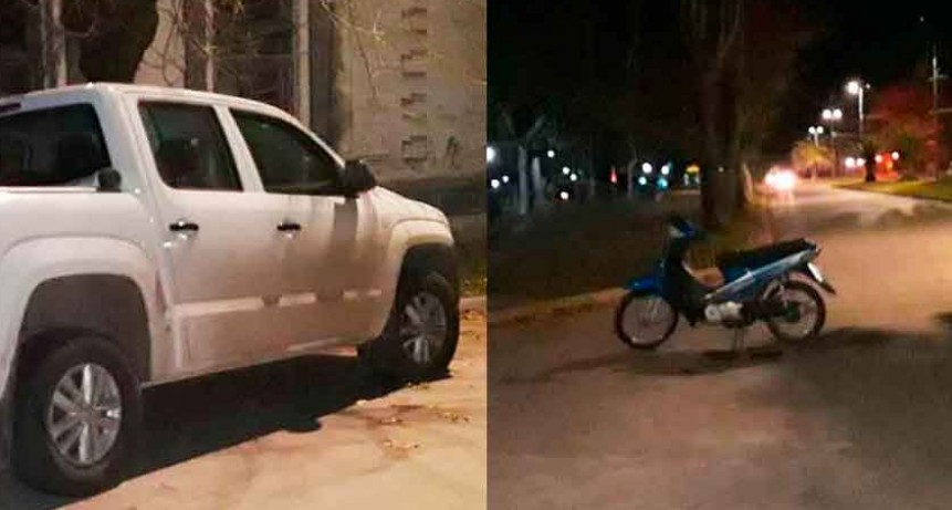 Una motociclista fue hospitalizada por criterio preventivo