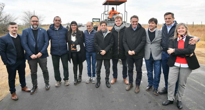  Kicillof inauguró la obra de suministro de gas natural en Pirovano