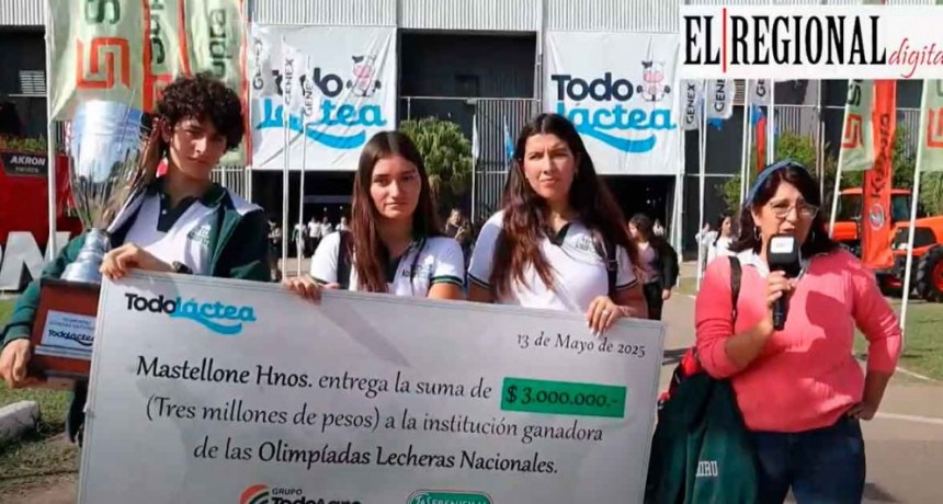 Todo Lactea 2025: Alumnos de la Escuela Salesiana Del Valle ganaron las Olimpiadas Lecheras Nacionales