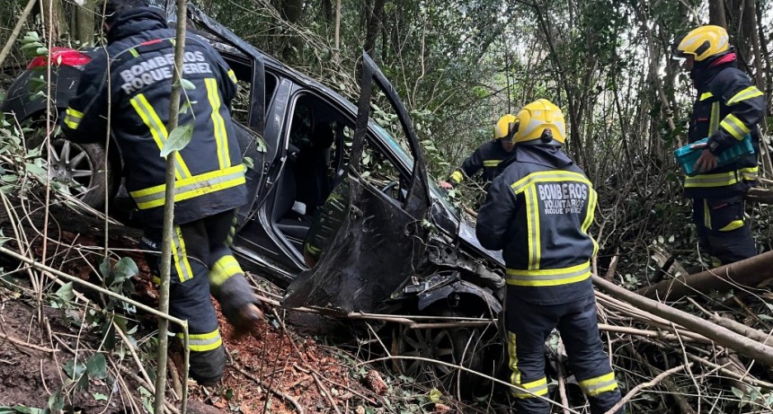 Despiste en Ruta 205: cuatro mujeres resultaron heridas y fueron trasladadas con criterio preventivo, al hospital doctor Ramón Carrillo