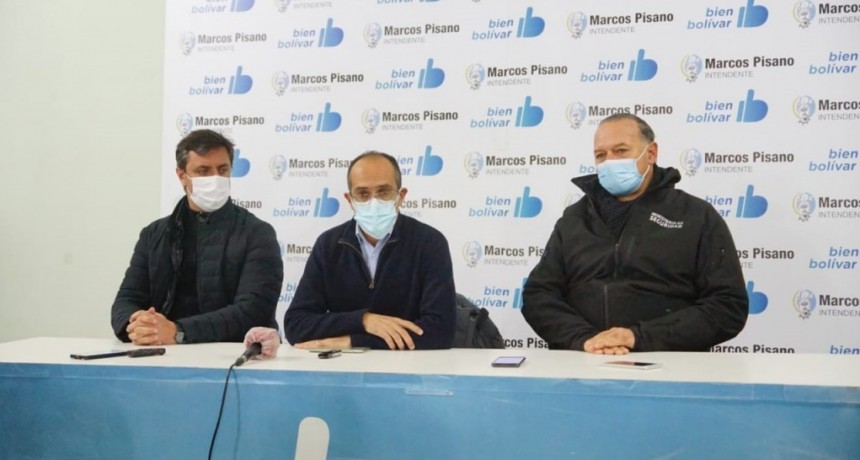 El Ministro de Seguridad Sergio Berni visitó la ciudad de Bolívar