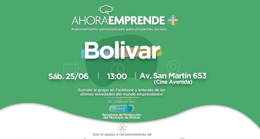 El programa Emprende+ llega a Bolívar
