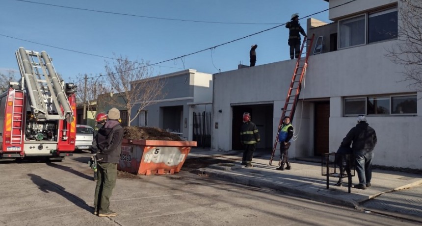 Incendio de una chimenea