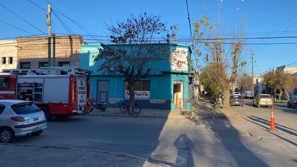 Bomberos Voluntarios asistieron a un llamado emergente