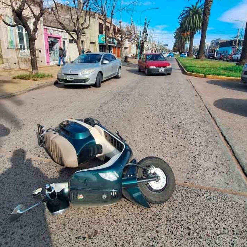 Asistieron a una joven tras un accidente