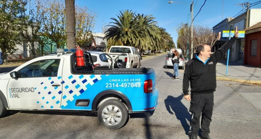 Tres vehículos involucrados en una colisión