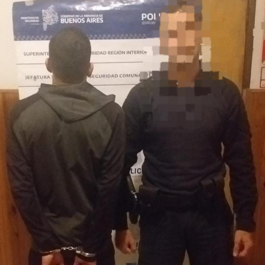 Pehuajó: un masculino fue aprehendido por la Policía, imputado de robo, resistencia a la autoridad y lesiones leves ya que mordió a uno de los agentes