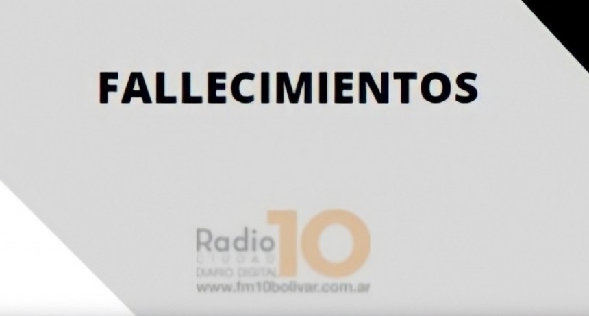 Falleció  Fanny Isabel Sasia viuda de Otero
