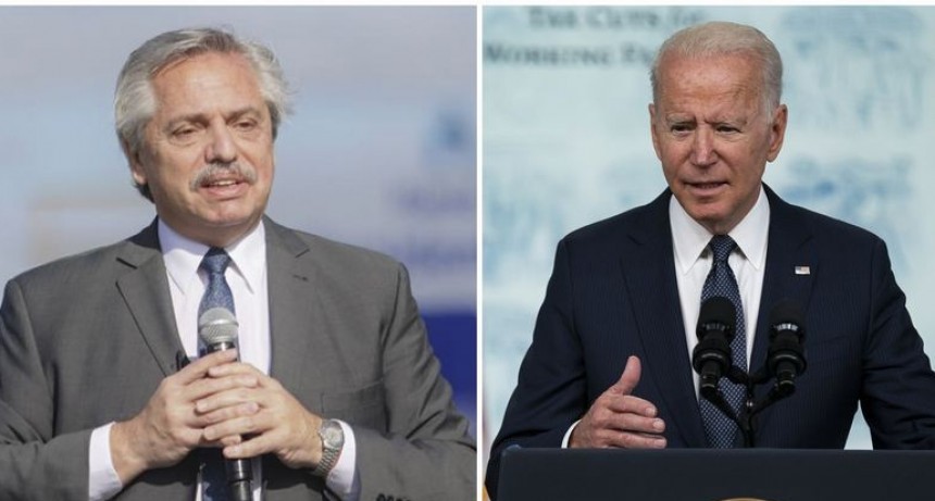 El presidente Fernández agradeció a su par Joe Biden por la donación de 3.5 millones de vacunas