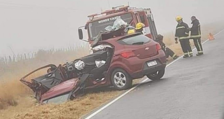 Accidente fatal en el acceso a Mones Cazón