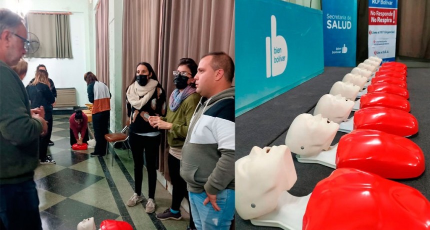 Gran convocatoria en la capacitación de RCP que brindó el Municipio de Bolívar