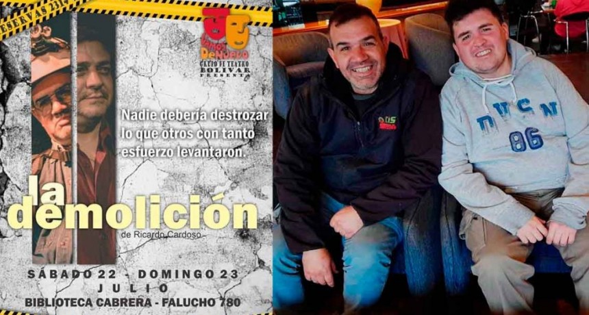 Vamos de Nuevo Estrena “La demolición” este sábado, Marcos Hernández y Hernán Creado dieron detalles de la obra en conferencia de prensa con medios locales