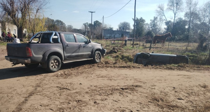 Pirovano: Una mujer con fracturas costales fue el saldo de un accidente de tránsito registrado este viernes