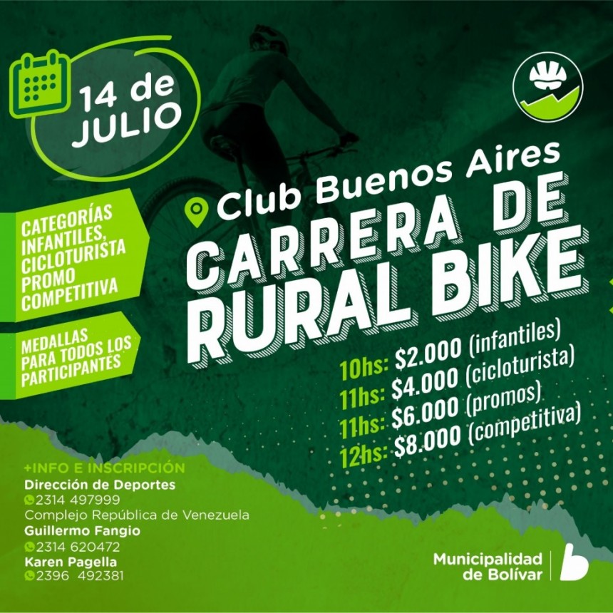 Guillermo Fangio: “Este domingo vamos a estar en el Club Buenos Aires con un evento de Rural Bike” 