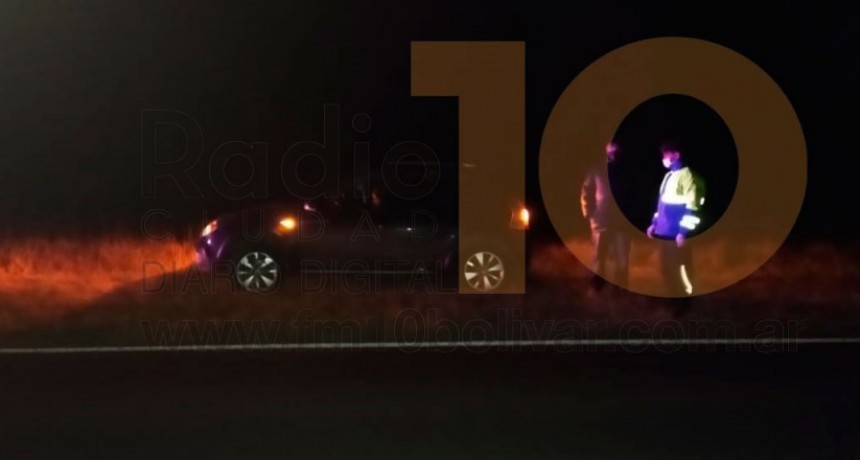 Se registró un despiste tras las rotura de dos neumáticos