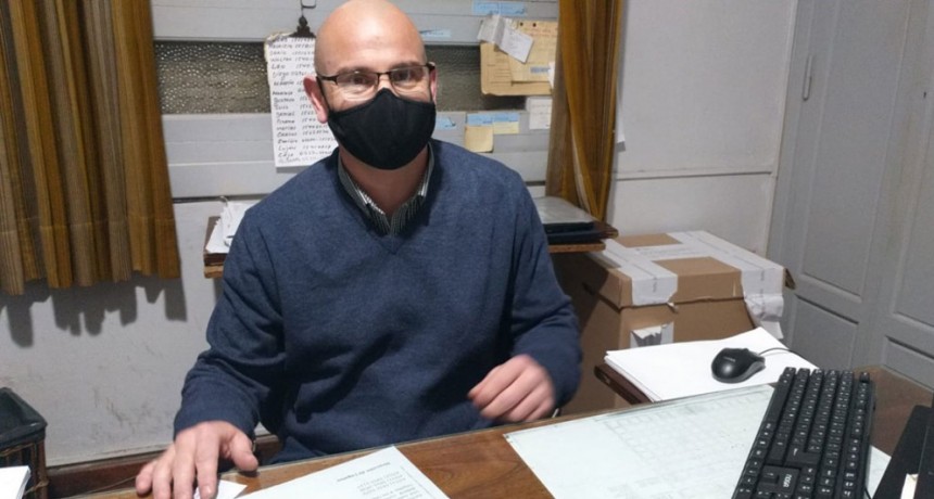 Leo Curti; Llegaron a Bolívar las urnas para las elecciones del 12 de septiembre