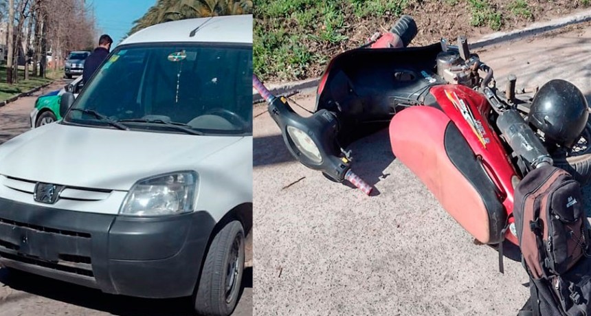 Colisión entre dos conductores en Dorrego y avenida 9 de Julio