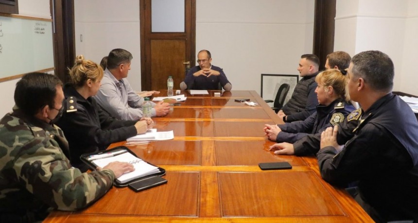 El Intendente Pisano se reunió con autoridades locales de seguridad