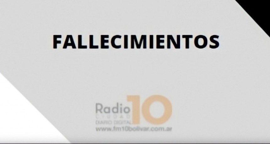 Falleció Irma Edelmira Rodríguez viuda de Criado