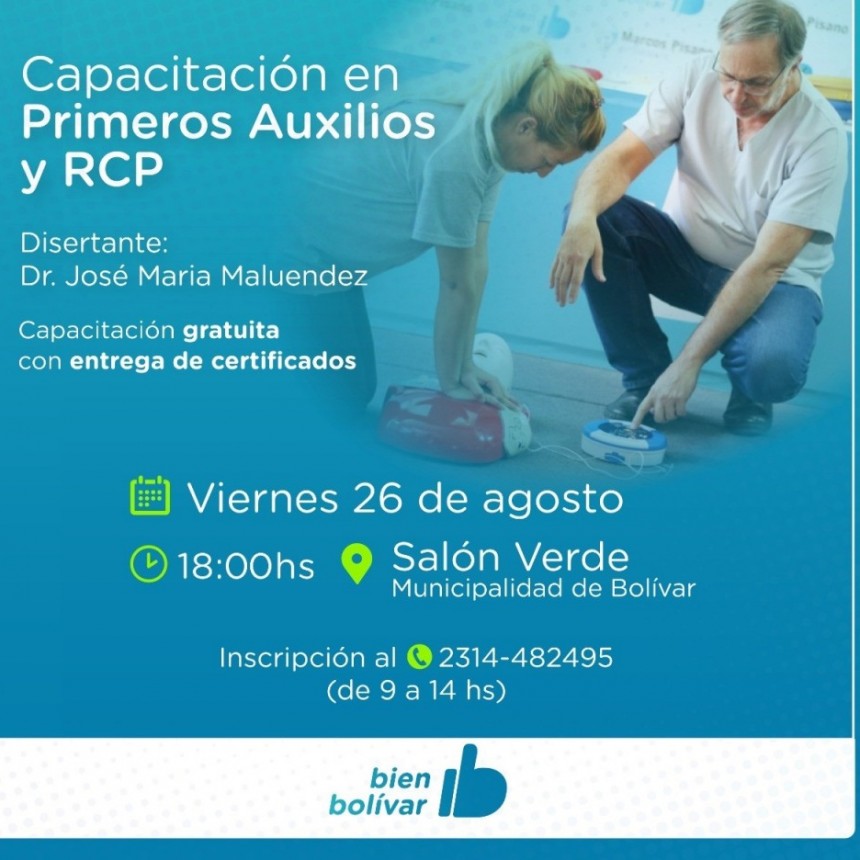Nuevo Taller de Primeros Auxilios y RCP impulsado desde el Municipio
