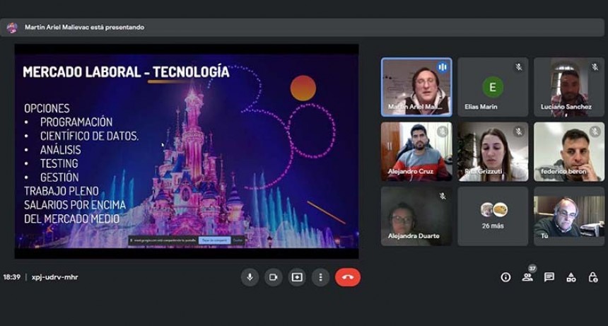 Motivadora charla de Napse para estudiantes de Desarrollo de Software del Instituto 27