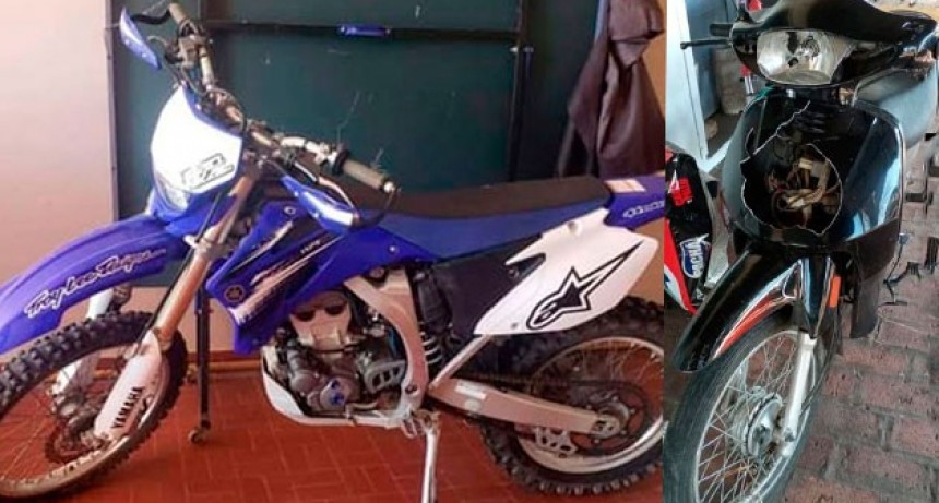 La Policía recuperó las dos motos que habian robadas en Urdampilleta y Bolívar