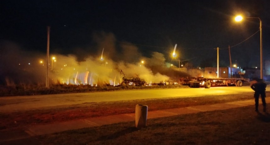 Incendio en la madrugada