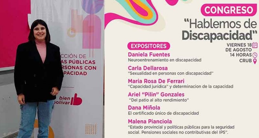 Se desarrollará el congreso “Hablemos de Discapacidad” en el Centro Regional Universitario y en FM 10 dialogamos con Dana Miñola