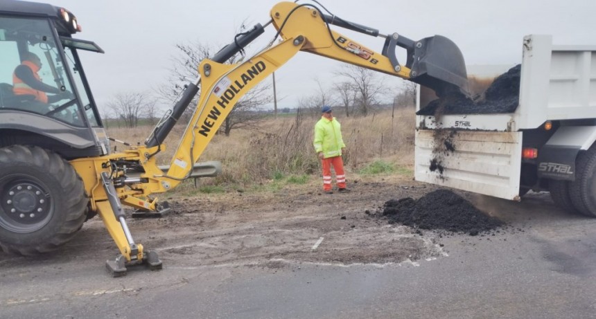 Ruta 205: Vialidad Nacional trabajó sobre el cruce de las vías