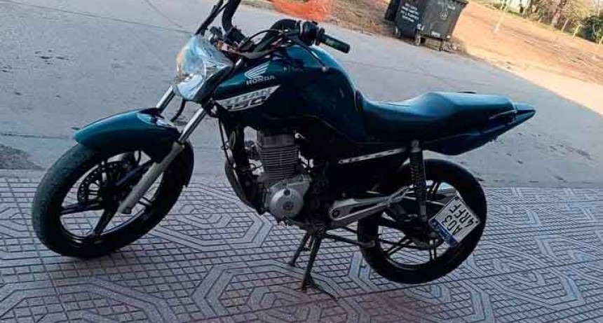 Robaron una moto Honda