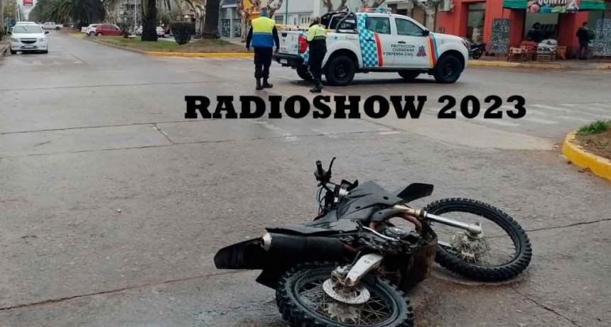 Un motociclista fue hospitalizado tras caer a la cinta asfáltica