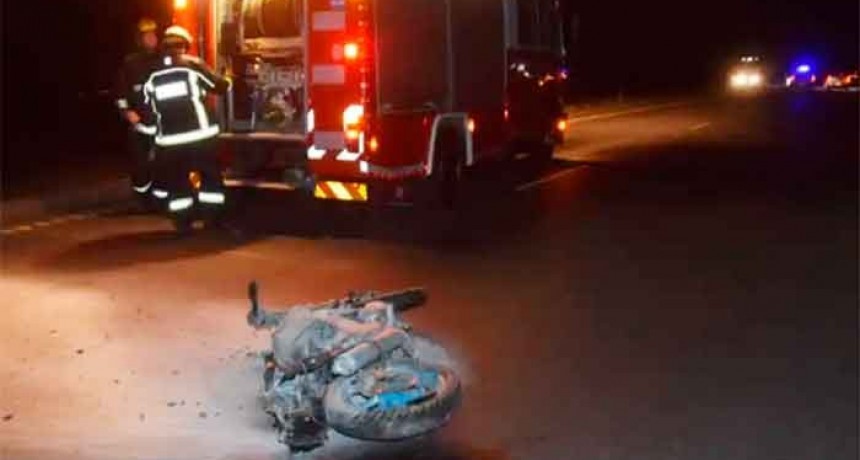 Olavarría: Está grave un motociclista accidentado en Ruta 226 y acceso a Canteras Argentinas