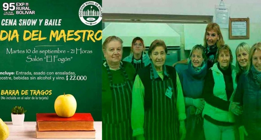 La Sociedad Rural organiza una gran cena show y baile por el Día del Maestro