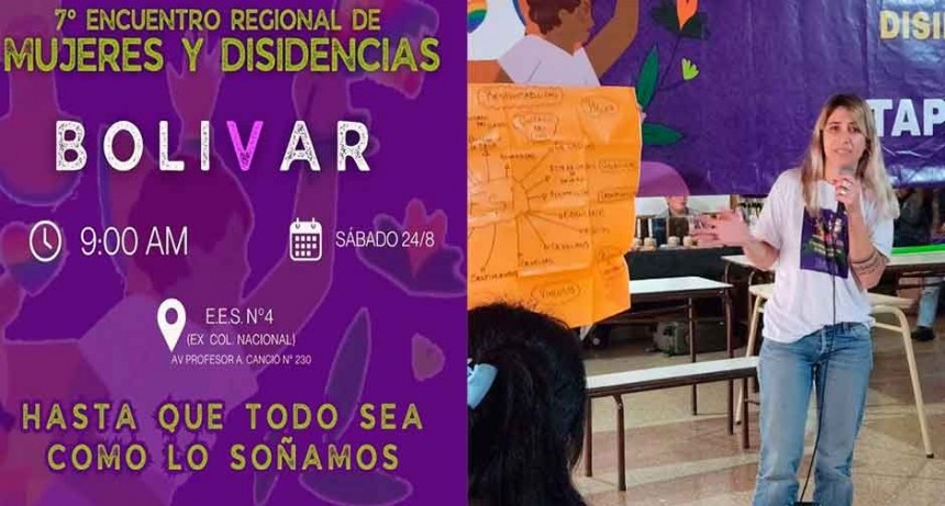 Este sábado se realiza el Séptimo Encuentro Regional de Mujeres y Disidencias