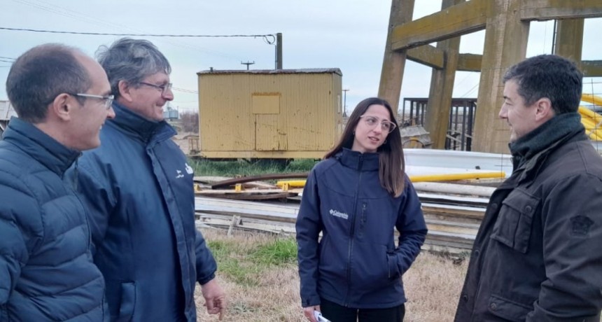 El Intendente Pisano mantuvo un encuentro de trabajo en la Dirección de Obras Públicas